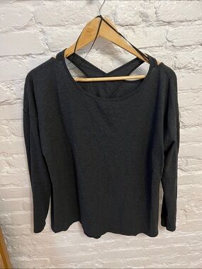 lululemon athletica Charcoal Black Long-Sleeve Relaxed Tee